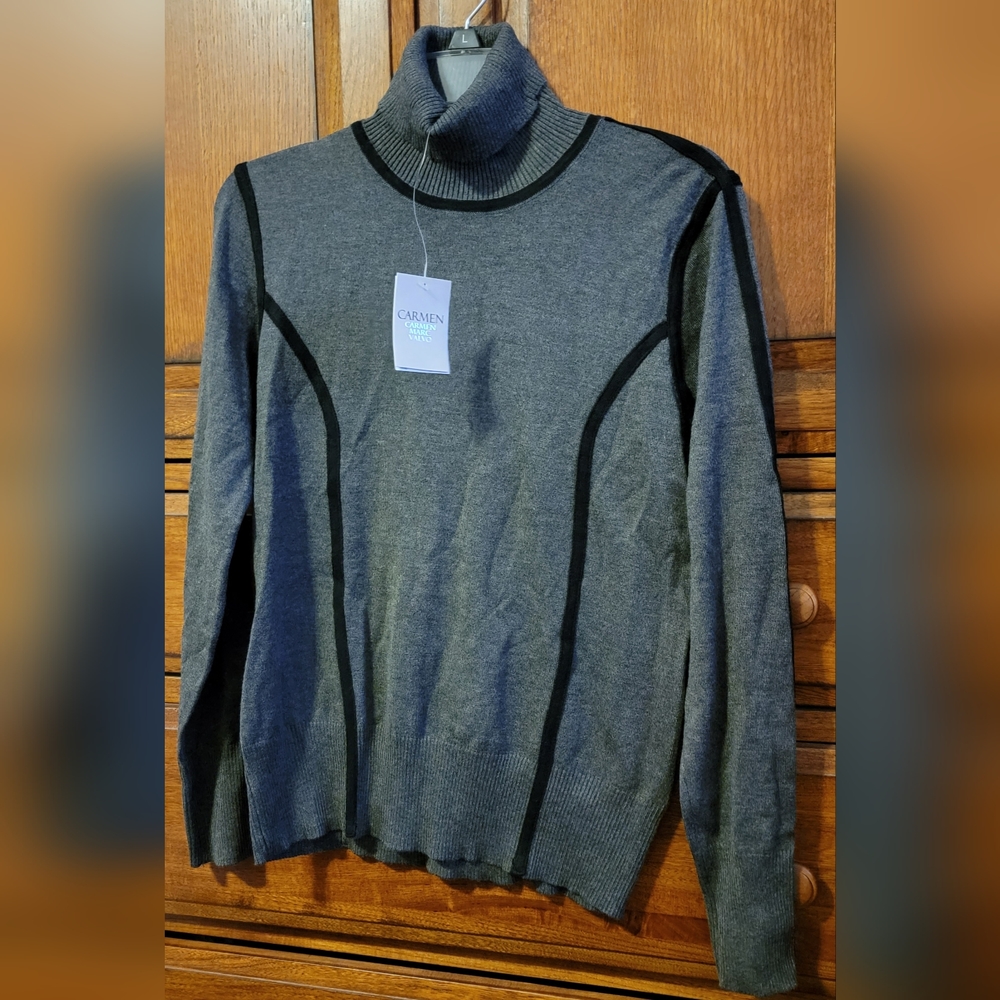 Carmen Marc Valvo Turtleneck Sweater
